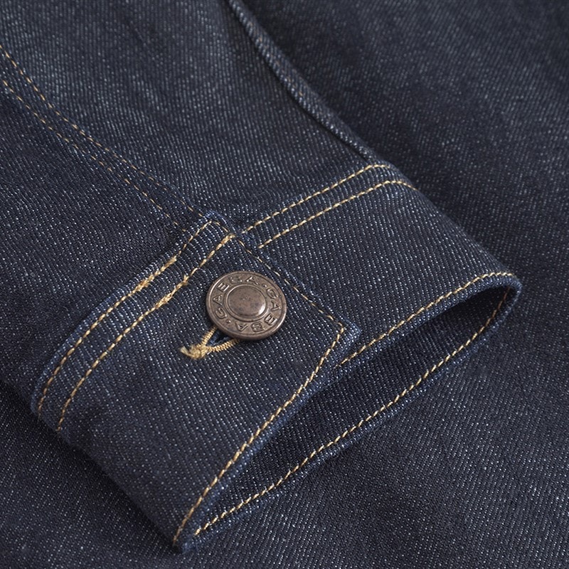 Mens Luca Self Jacket Dark Blue Denim - Image 5