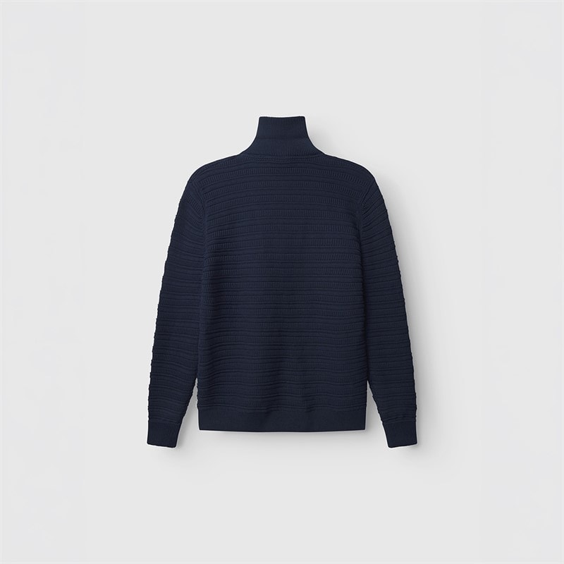 Mens Iwaki Buco Knitted Jumper Navy - Image 2