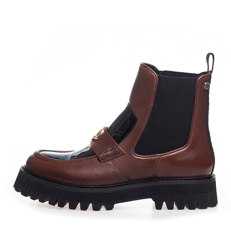 Womens Magic Walk Boots 0499 Brown Black - Image 1