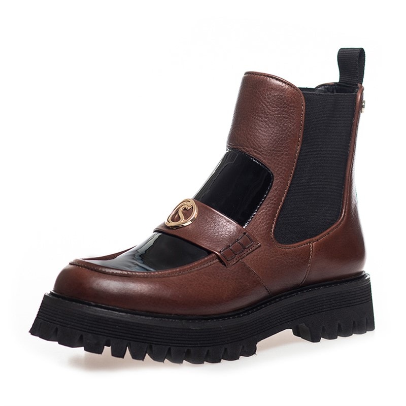 Womens Magic Walk Boots 0499 Brown Black - Image 2