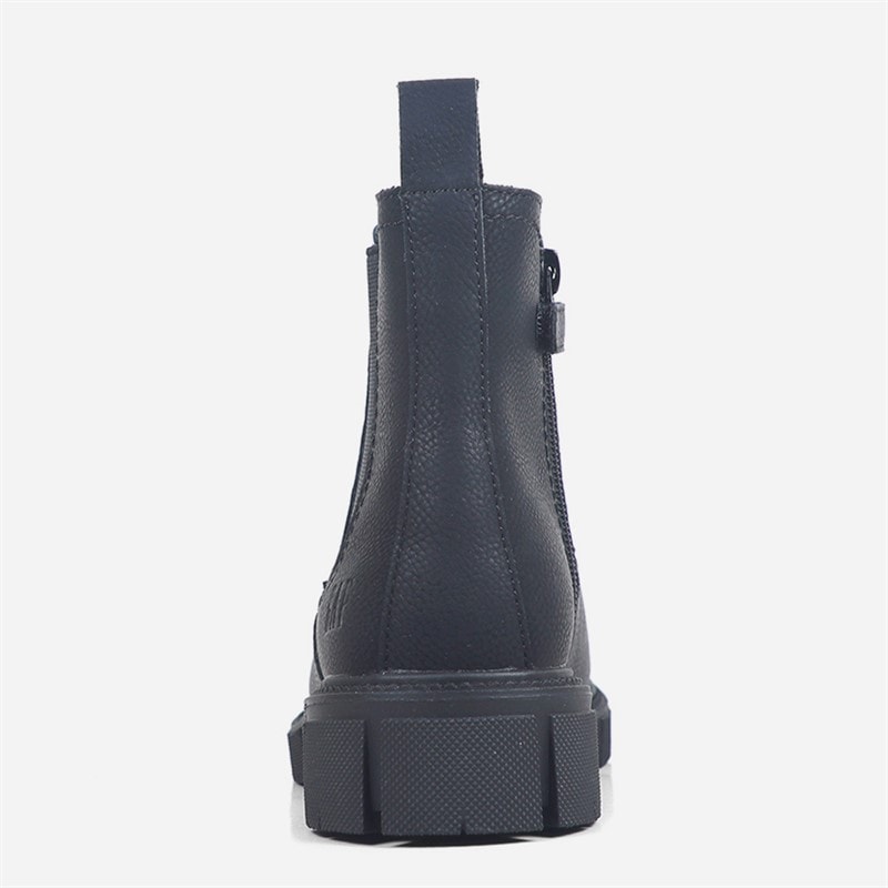 Girls Layette Chelsea Boots Black Nubuck - Image 3