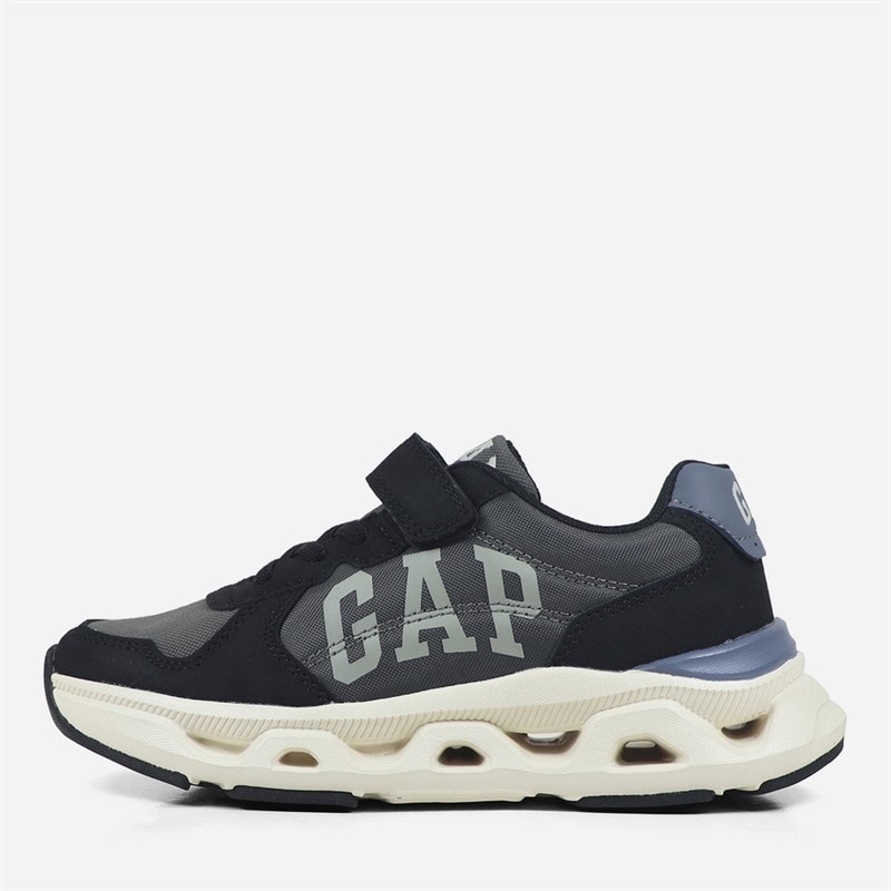 GAP Boys San Francisco Trainers Black/Charcoal Grey - Image 1
