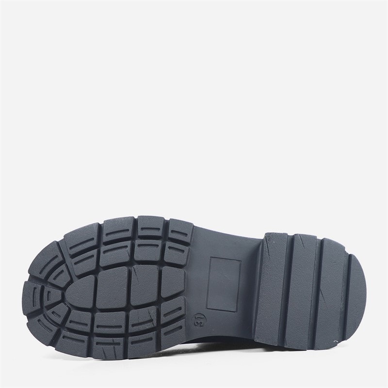 Girls Danbury Buckle Boots Black Nubuck - Image 2