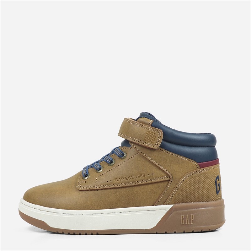 GAP Boys Travis Mid Trainers Camel/Navy - Image 1