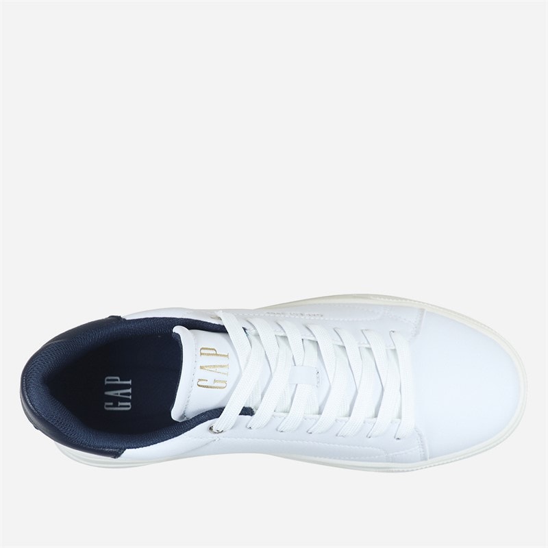 Mens Moon II LTX Trainers White/Navy - Image 4