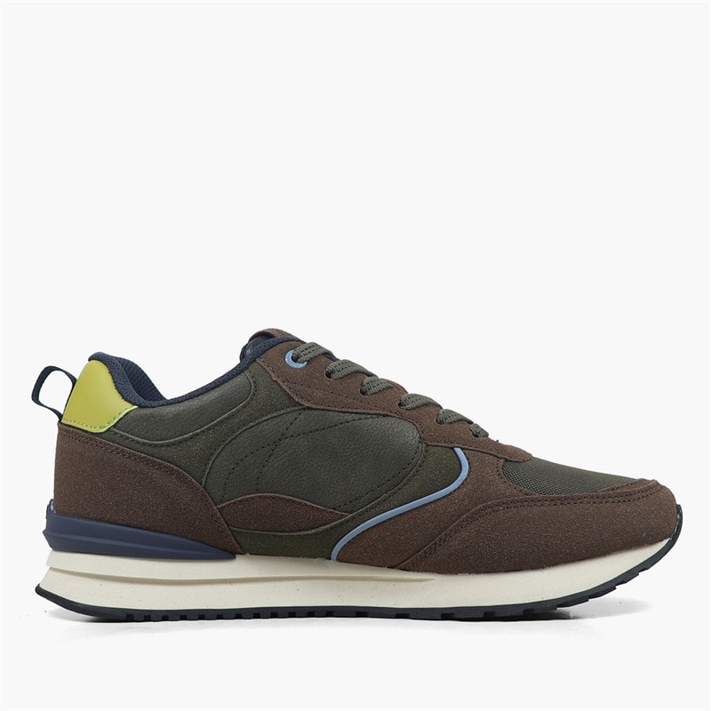 Mens Run Spirit Trainers Praline Olive - Image 3