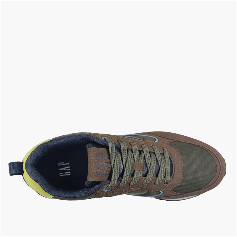 Mens Run Spirit Trainers Praline Olive - Image 4