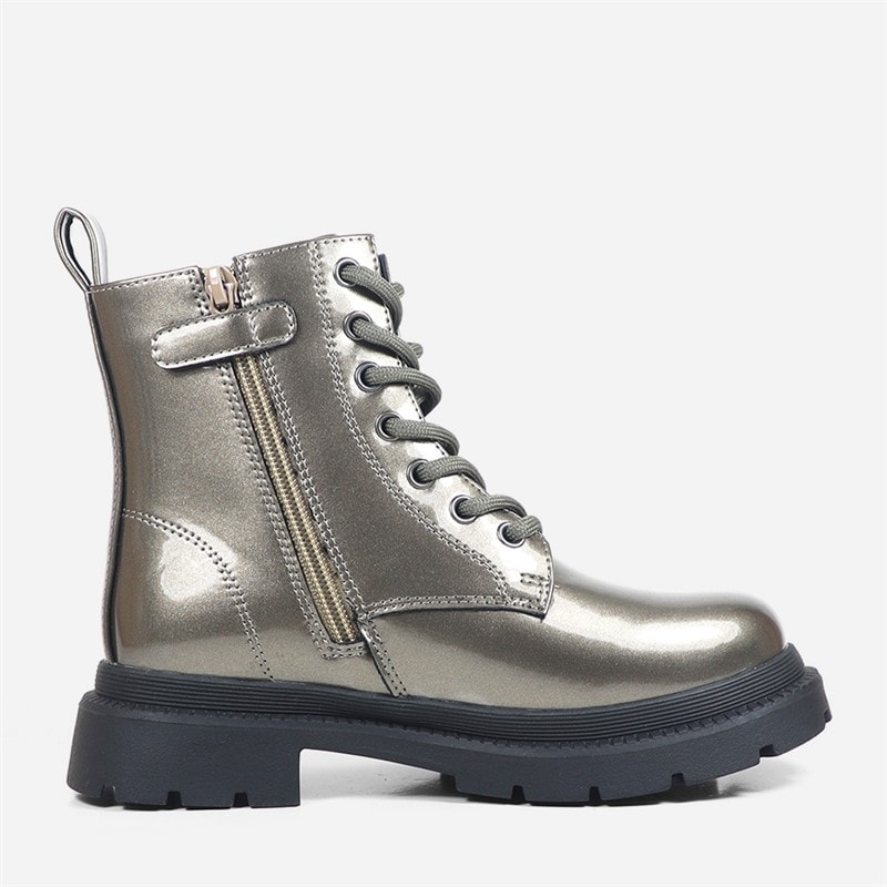Girls Selma Lace Up Boots Anthracite - Image 5