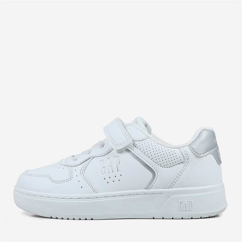 GAP Girls Chicago Trainers White/Silver - Image 1