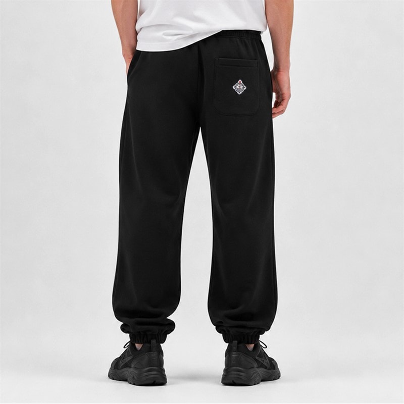 Mens Sweat Pants Black - Image 2
