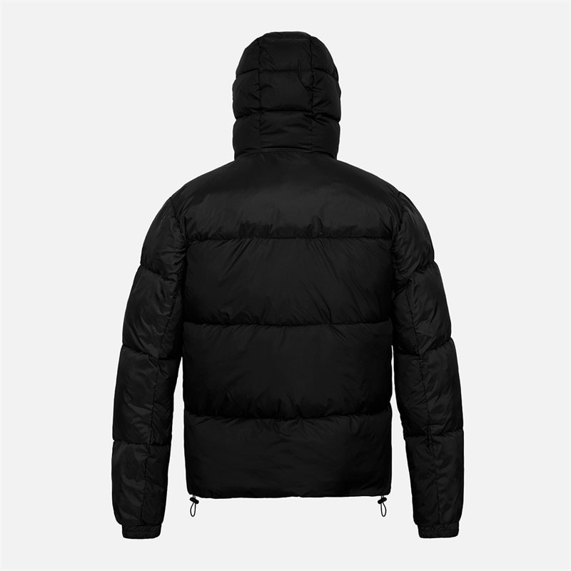Mens Hooded Jacket Black - Image 5