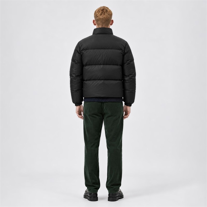 Mens Puff Jacket Black - Image 2