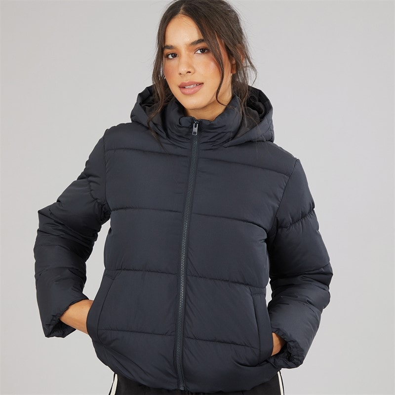 Womens Alice Puffer Coat Black - Image 3