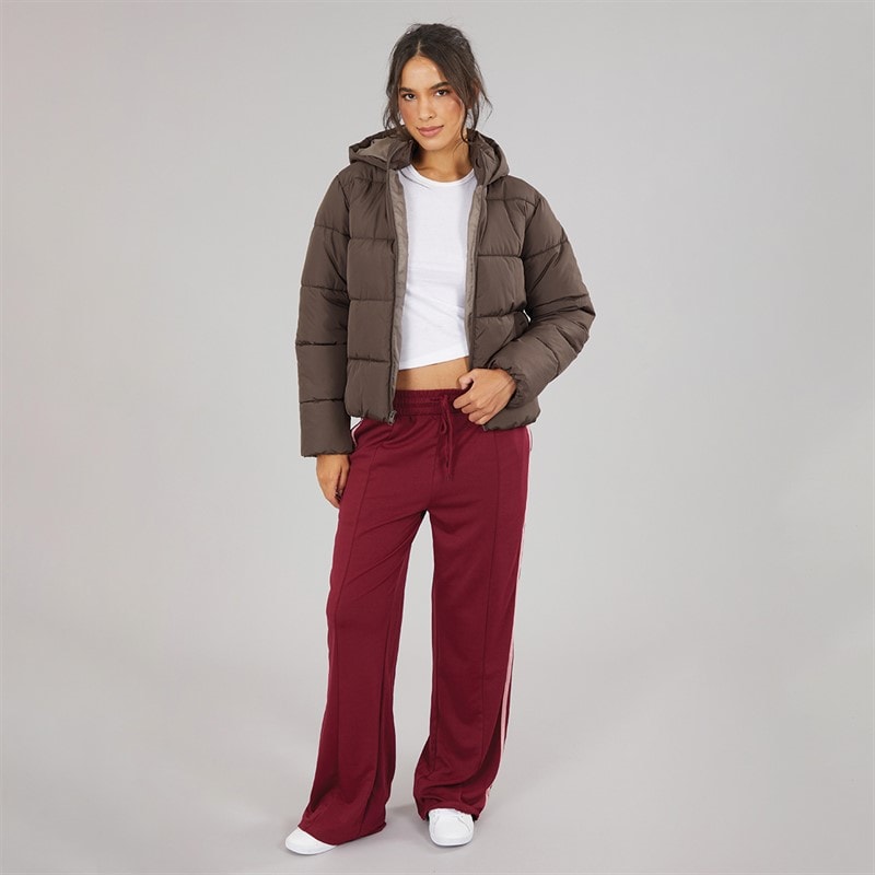 Womens Alice Puffer Coat Chocolate Brown - Image 4