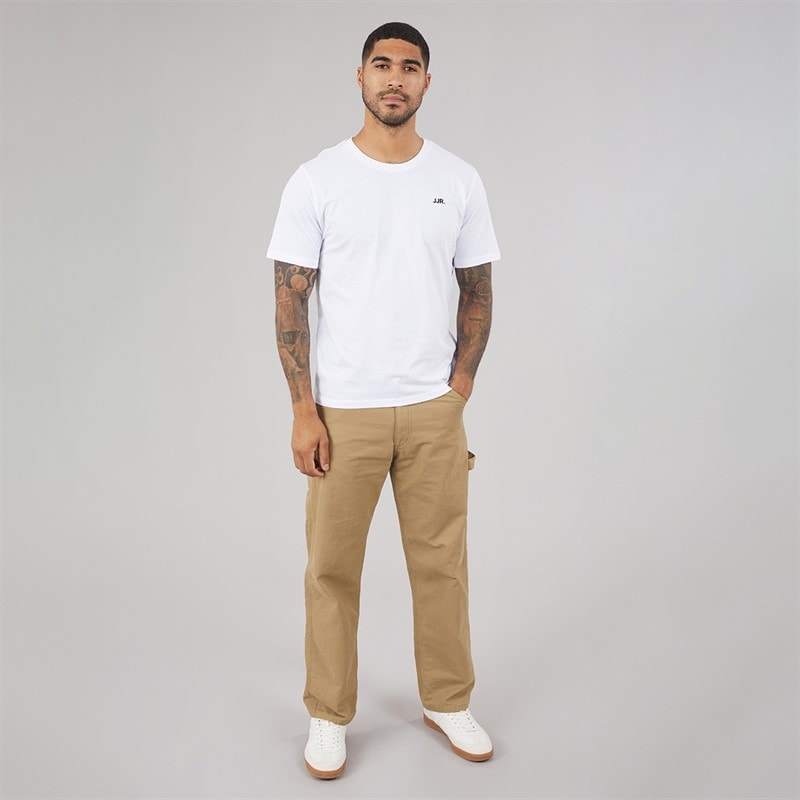 Mens Five Pack Logo T-Shirts White/Black/Sky Captain/Roasted Cashew/Grape Leaf - Image 4