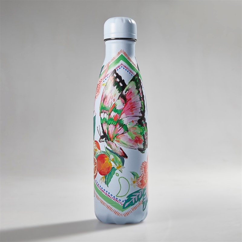 Chillys Tropical 500ml Bottle Sketchbook Butterfly