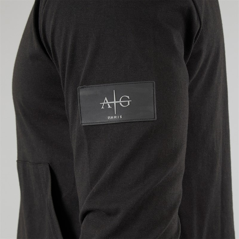 Mens Collusive Hooded Top Black - Image 3
