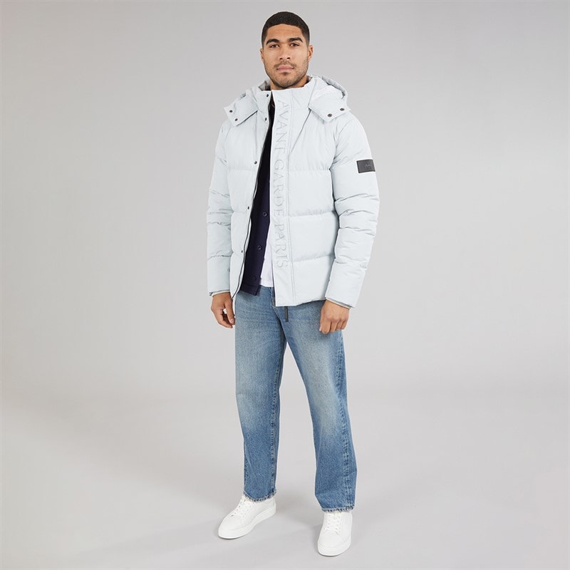 Mens Pyron Puffer Jacket Frost Grey - Image 4