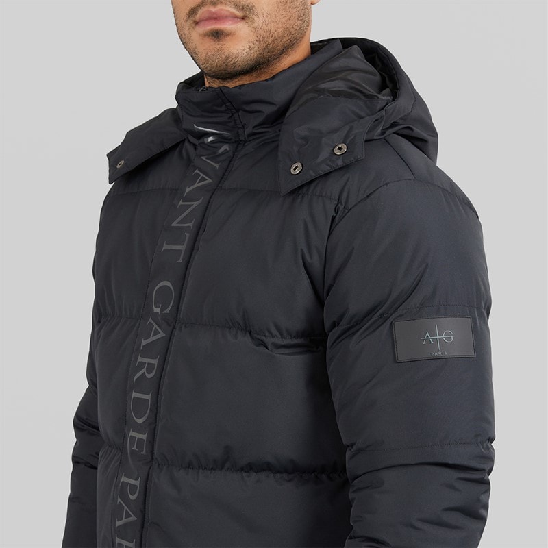 Mens Pyron Puffer Jacket Black - Image 3