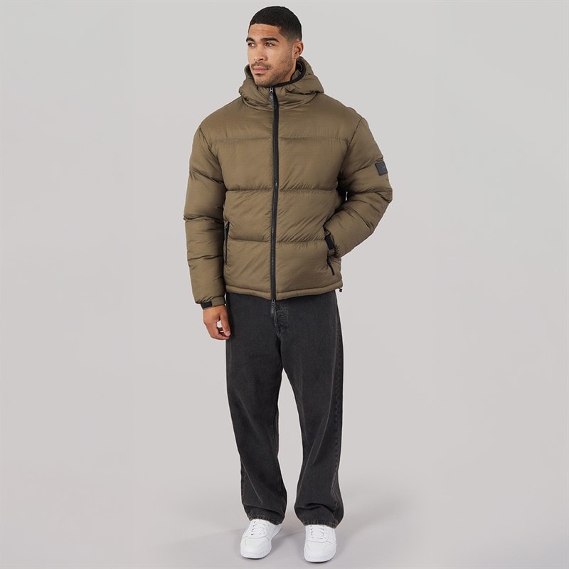 Mens Tempete Puffer Coat Mink - Image 4