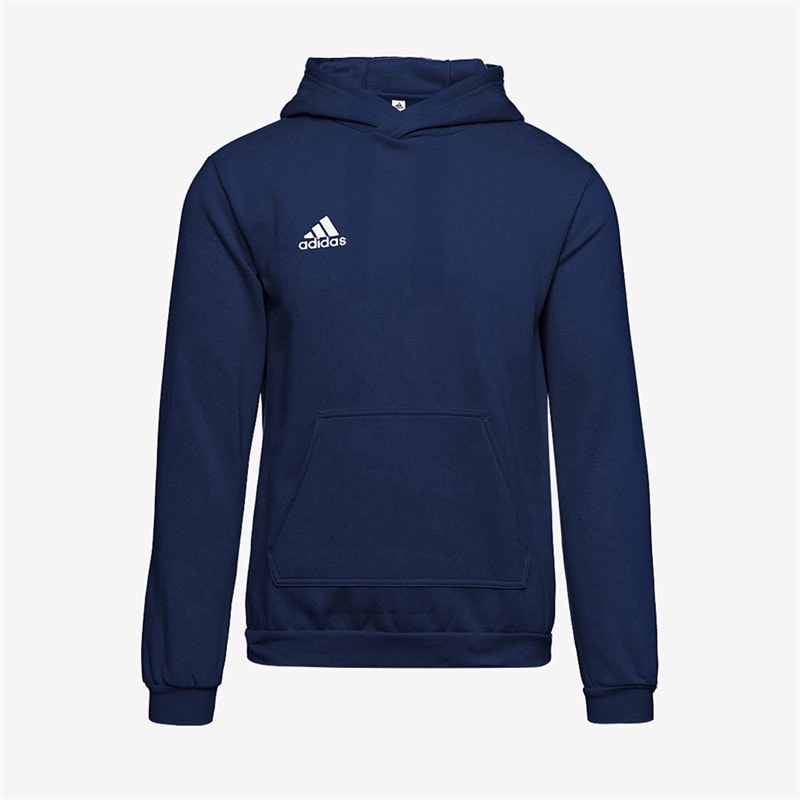 Kids Entrada 22 Pullover Hoodie Team Navy Blue - Image 1