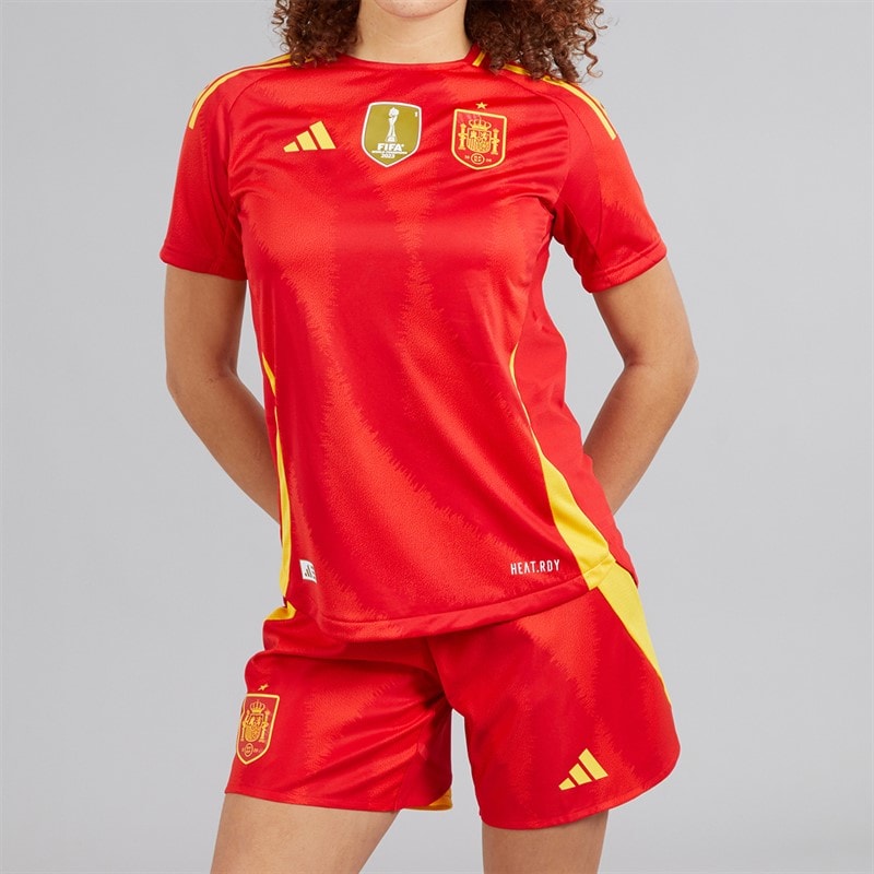 Womens FEF Spain Womens 24/25 Authentic Home Shorts Better Scarlet - Image 5