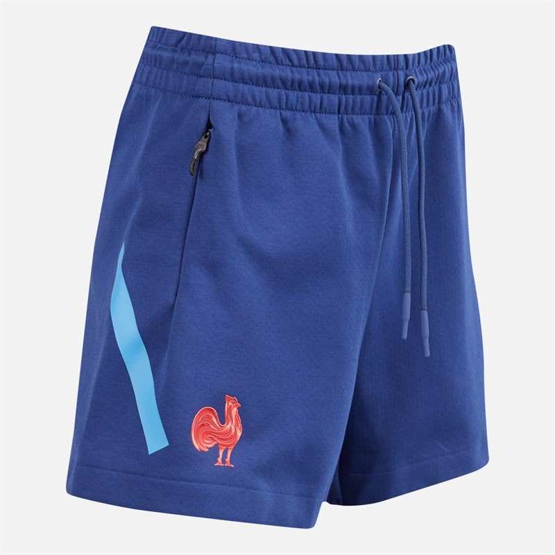 Womens FFR France Rugby Z.N.E. Travel Shorts Dark Blue - Image 2