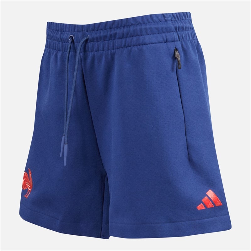 Womens FFR France Rugby Z.N.E. Travel Shorts Dark Blue - Image 4