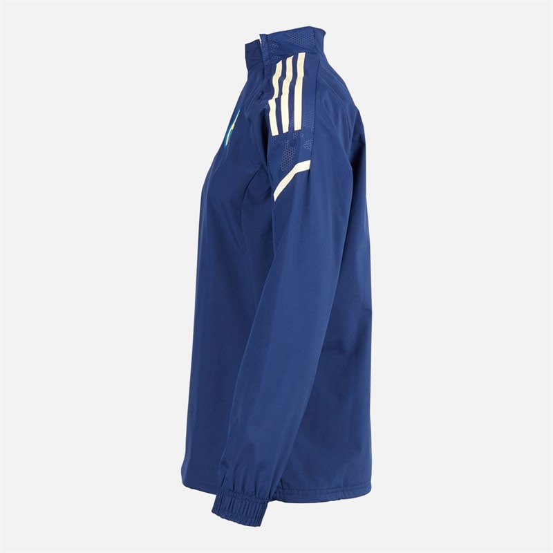 Womens SVFF Sweden Hybrid Top Team Navy Blue/Easy Yellow - Image 3
