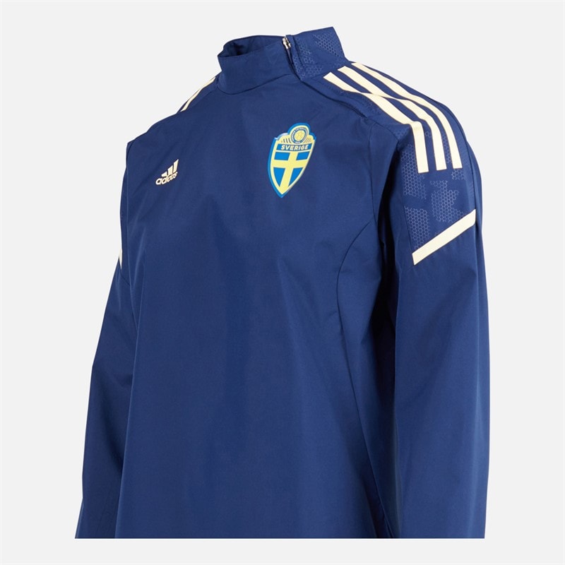 Womens SVFF Sweden Hybrid Top Team Navy Blue/Easy Yellow - Image 4