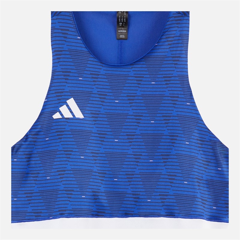 Womens Y-Tank Heat.Rdy Training Top Semi Lucid Blue/White - Image 3