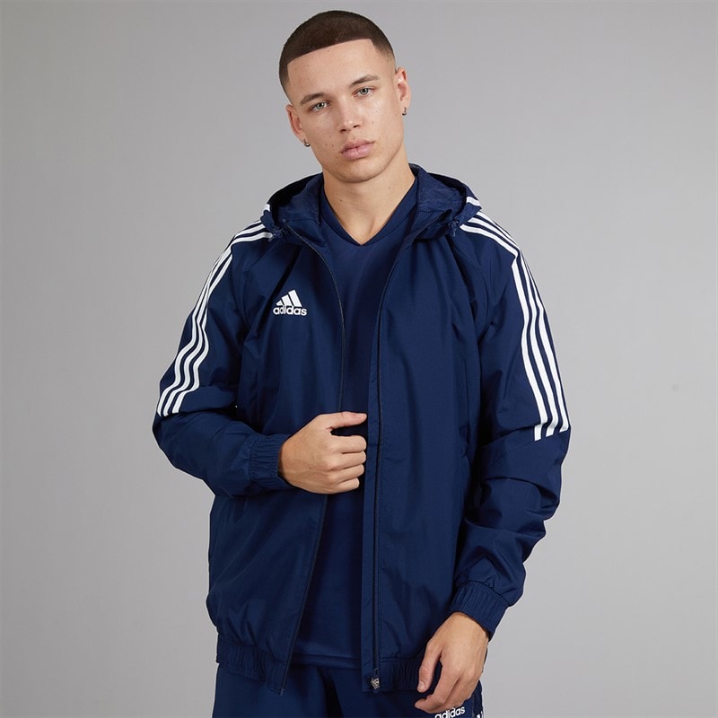 adidas Mens Condivo 22 All Weather Jacket Team Navy Blue
