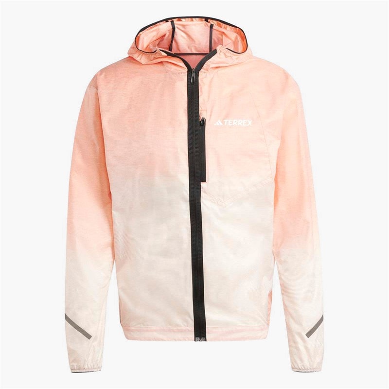 Mens Terrex Xperior Light Windweave Full Zip Running Jacket Semi Impact Orange - Image 1