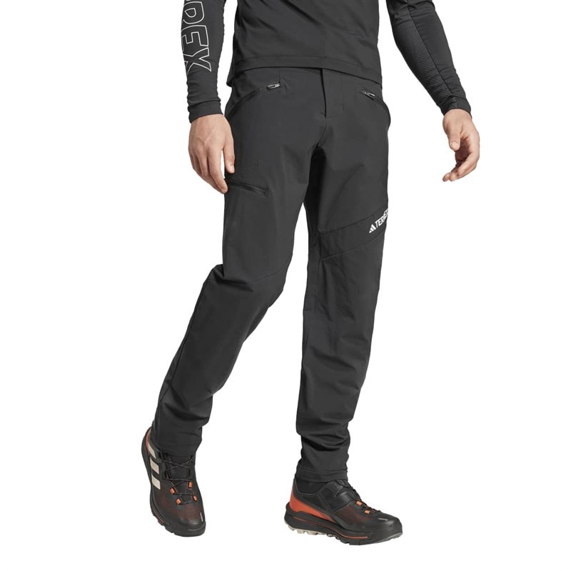 Mens Terrex Techrock Brushed Softshell Track Pants Black - Image 3