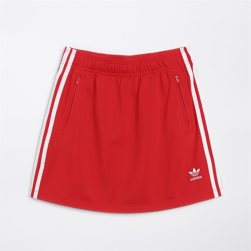 Junior Girls Adicolor Firebird Skirt Better Scarlet - Image 1
