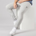 Mens Trefoil Essentials French Terry Joggers Medium Grey Heather