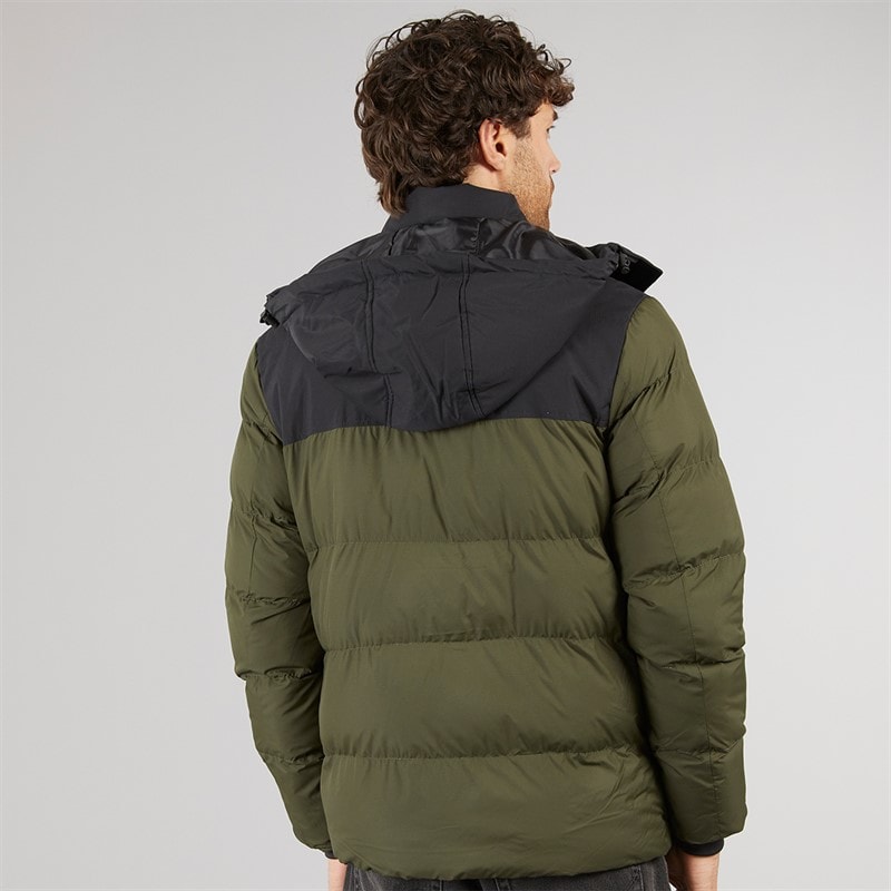 Mens Lebron Short Jacket Olive Green - Image 2