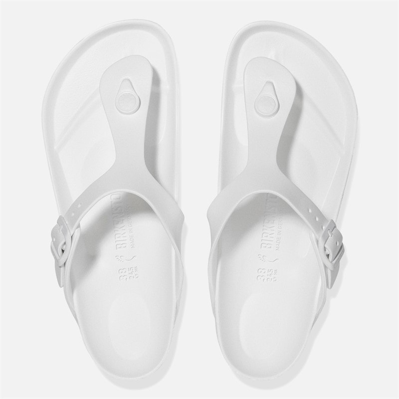 Womens Gizeh Eva Toe Post Sandals White - Image 3
