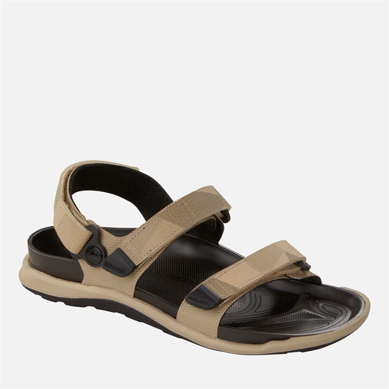 Womens Kalahari Ankle Strap Sandals Geometric Camo Beige - Image 2