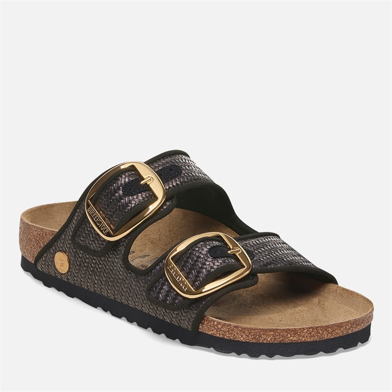 Womens Arizona Big Buckle Sandals Black - Image 2