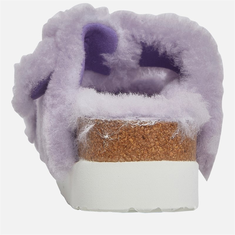 Womens Arizona Big Buckle Platform Dual Strap Sandals Purple Fog - Image 3