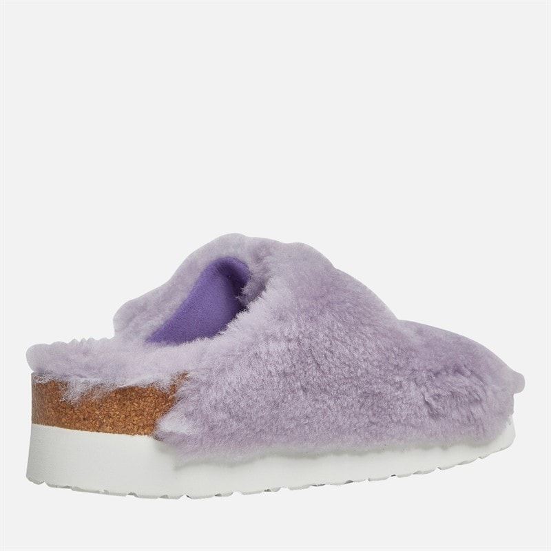 Womens Arizona Big Buckle Platform Dual Strap Sandals Purple Fog - Image 5