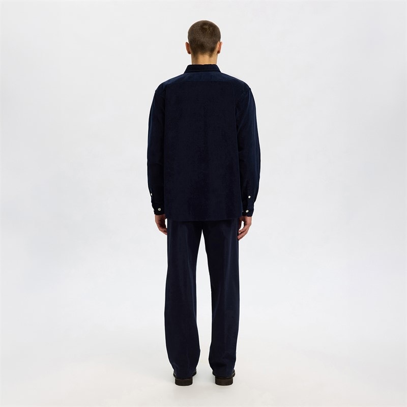 Mens Cole Danni Cord Shirt Sky Captain - Image 3