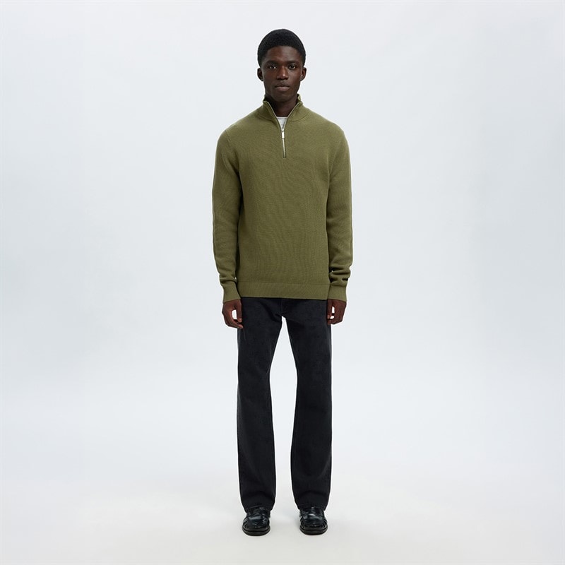 Mens Dane Jumper Deep Lichen Green - Image 2