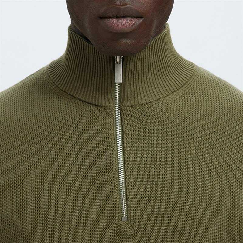 Mens Dane Jumper Deep Lichen Green - Image 4