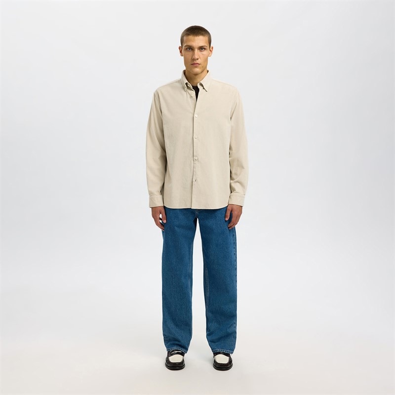 Mens Cole Danni Cord Shirt Moonstruck - Image 2