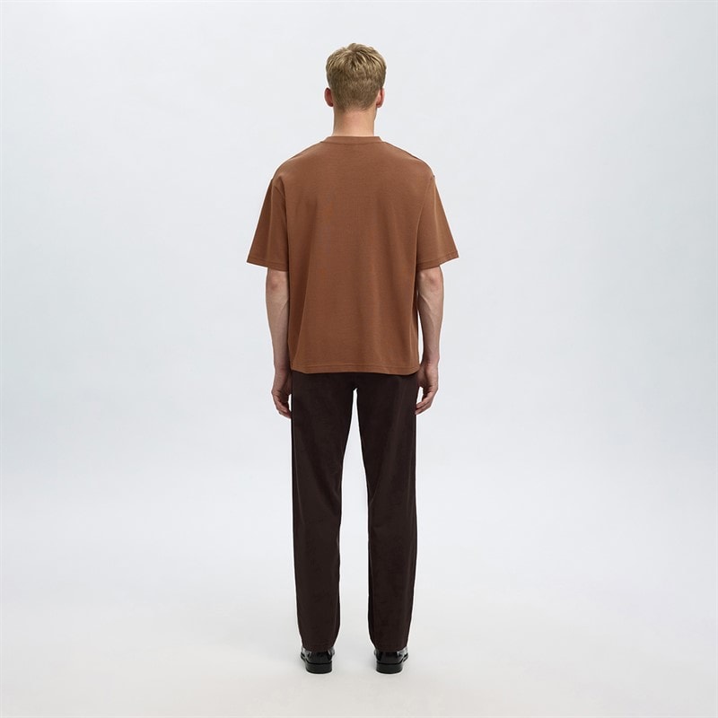 Mens Oscar Slub T-Shirt Soft Silt - Image 3