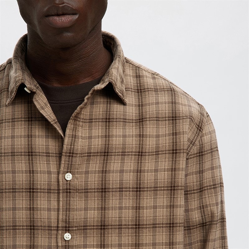 Mens Claus Noah Brush Twist Shirt Savannah Tan - Image 4