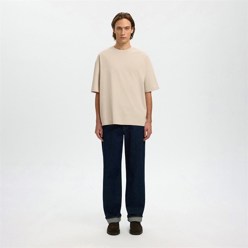 Mens Aspen T-Shirt Oatmeal - Image 2
