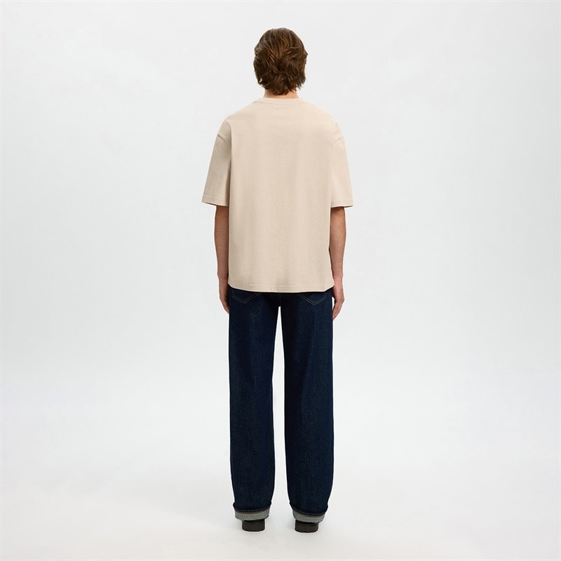 Mens Aspen T-Shirt Oatmeal - Image 3